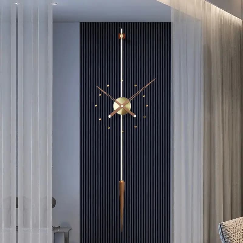 Orologio da Parete Silenzioso di Lusso, Moderno per Soggiorno, Semplice per Camera da Letto, Orologio a Pendolo Silenzioso, Accessori Decorativi per la Casa