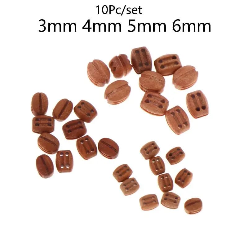 10Pcs Wooden Double Block Pulleys 3mm 4mm 5mm 6mm DIY Model Ship Building Accessories Ancient Sailboat Model Accessories