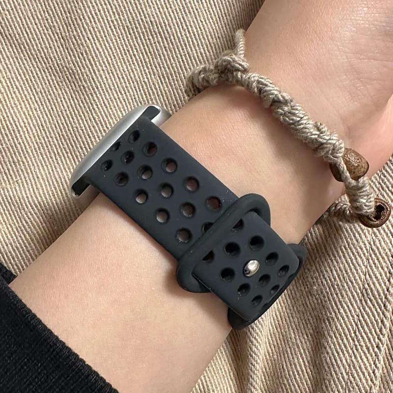 Cinturino in Silicone per Apple Watch 11, Bracciale Sportivo 46mm 45mm 49mm 44mm 40-41mm 42mm per iWatch Serie 10 9 8 7 6 SE Ultra3