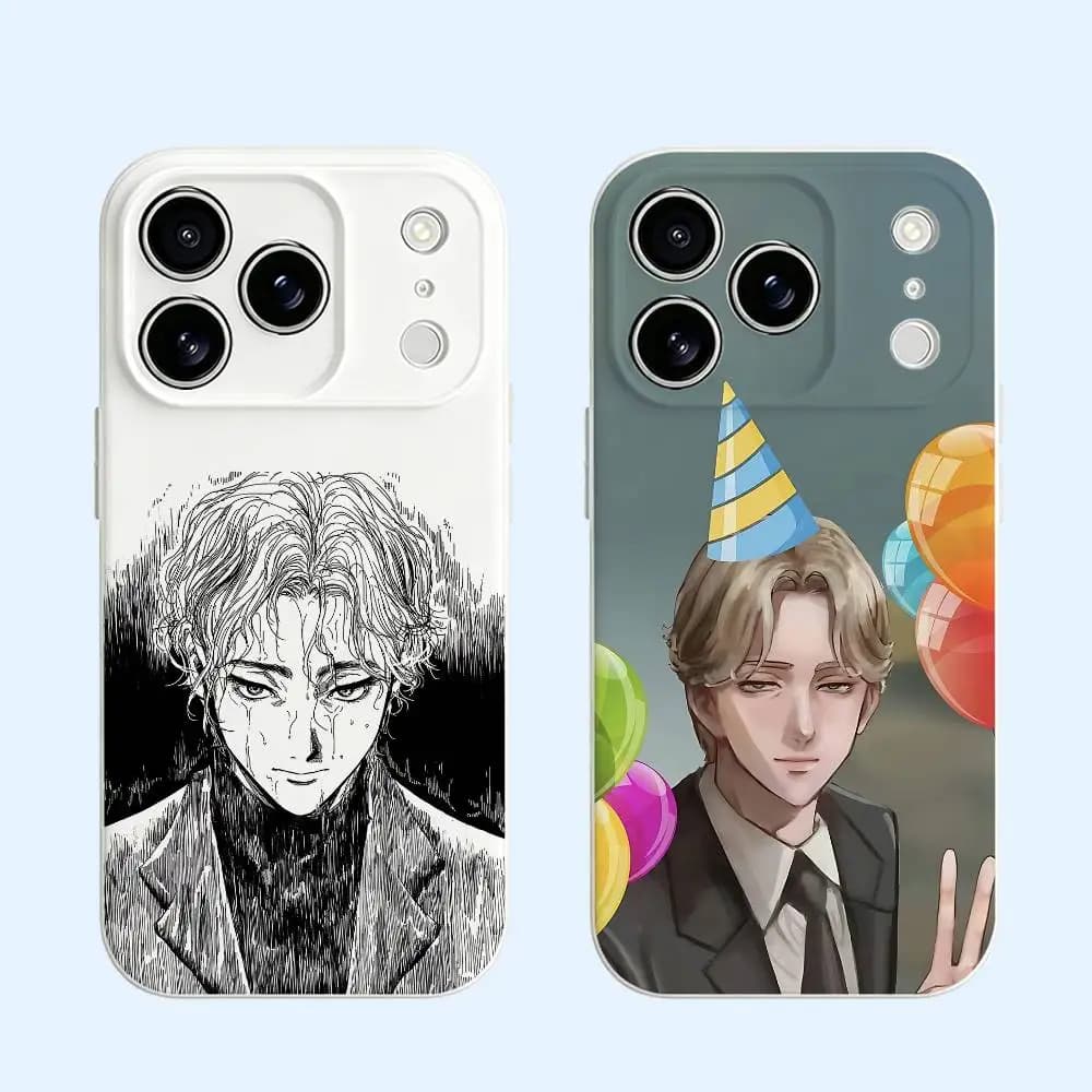 Custodia per telefono in TPU morbido nero J-Johan M-Monster L-Liebert per iPhone 17 16 15 14 13 12 11 Pro Max Mini Plus E Shell Stampata