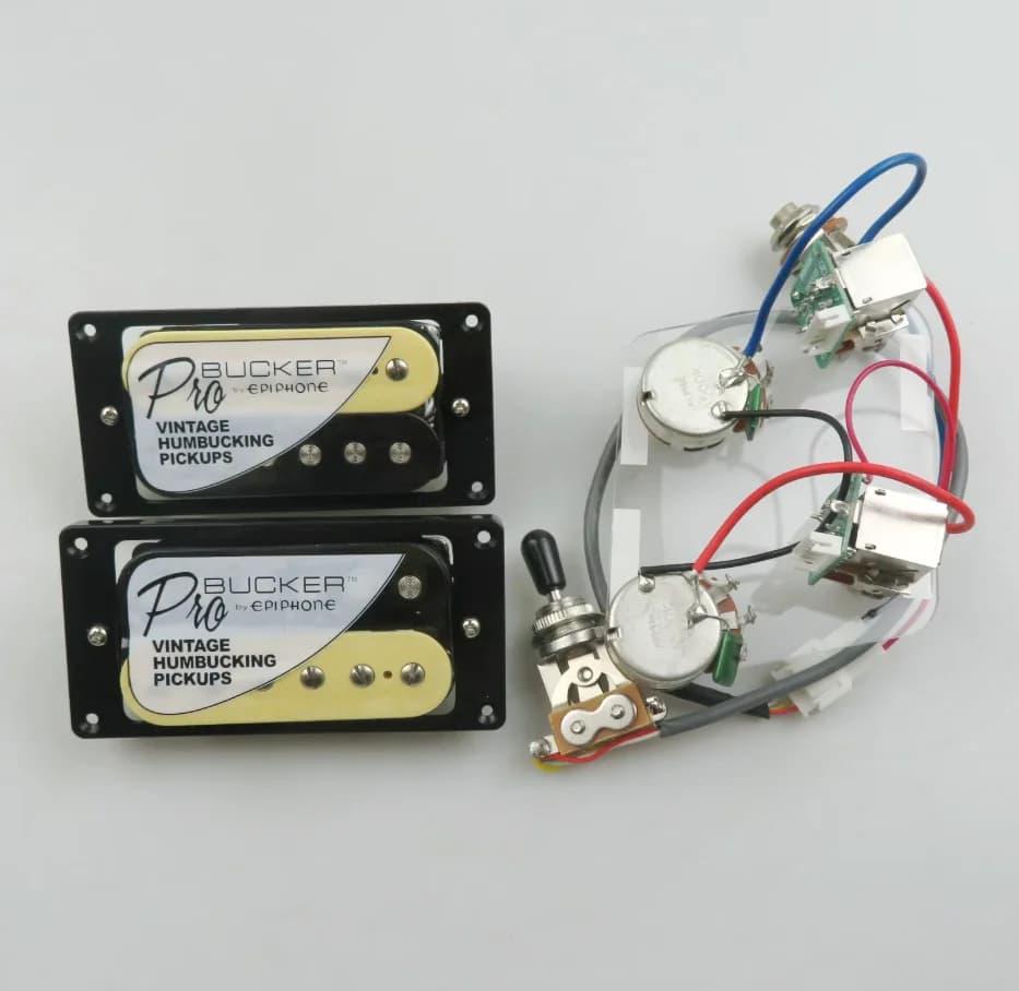 Alnico 5 ProBucker Humbucker guitar pickup set with push/pull wiring for electric guitar