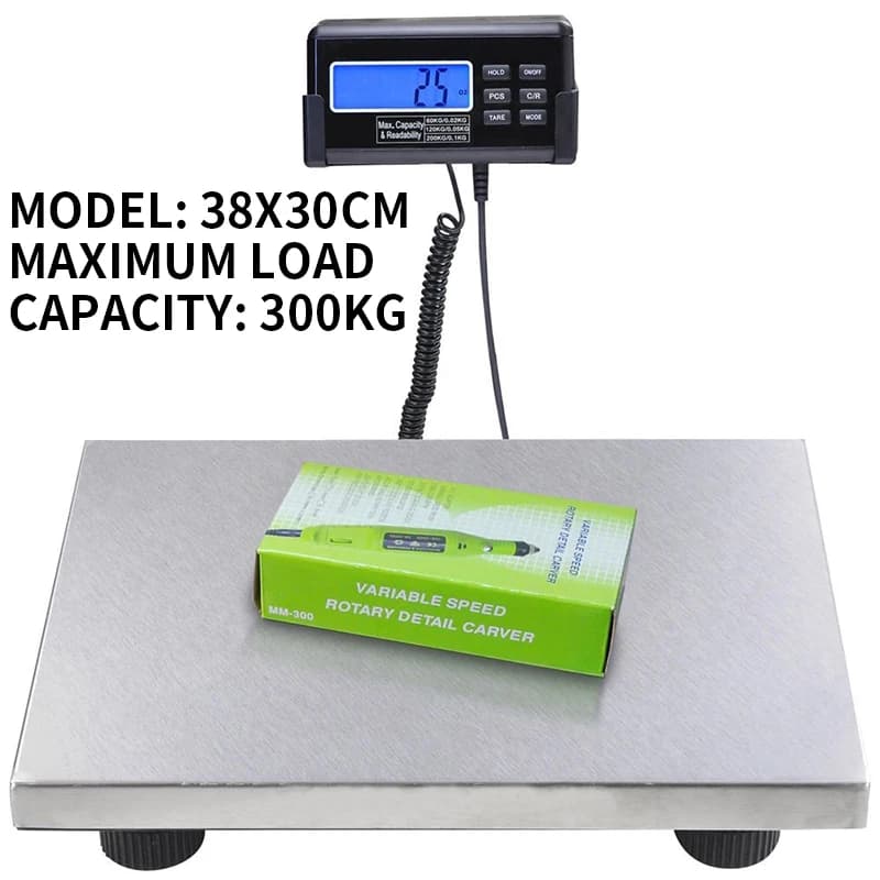 Precision electronic scale, hand luggage scale 200/300/500KG, pet scale, stainless steel express scale, livestock scale