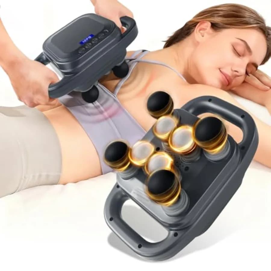 8 Head Massage Gun Deep Back Fabric Massage Massage for Pain Relieving Massage Deep Groove for Neck Massage Mixer for Back Massage Wi-Fi