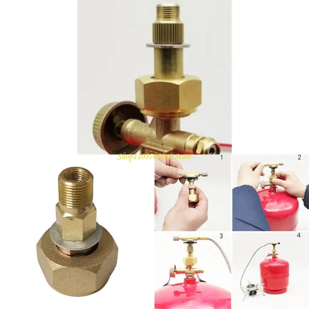 Gas cylinders Converter Connector Roppers Gas supply Conversion head Adapter for gas tanks Accessories for field stoves Duranti