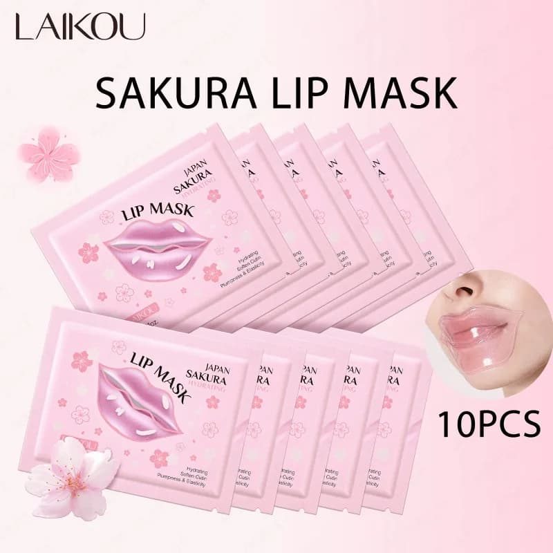 5/10pcs Lip Mask Lip Care Moisturizing Hydrating Repair Lighten Lip Lines Labial Gel Patch Lips Pad Patches Care Products