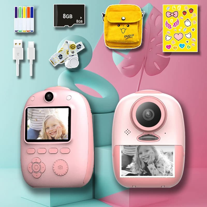 Camera for kids Camera with instant print for kids Double camera Toys Instant Photo Mini Kids Camera Birthday gift for girl boy