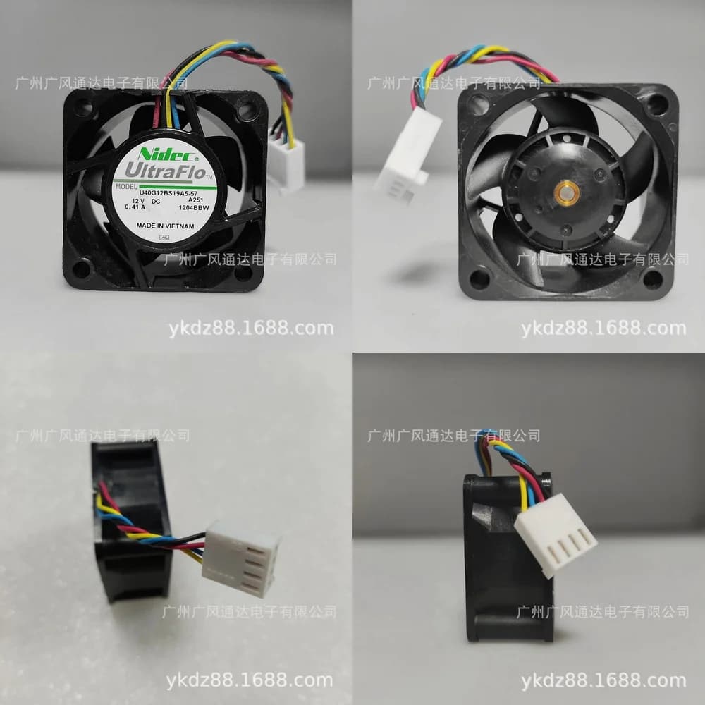 Mini Ventilatore Rinfrescante DC 12V con Umidificatore e Purificatore per Nidec 4020 U40G12BS19A5, Alimentato via USB, per Casa e Ufficio
