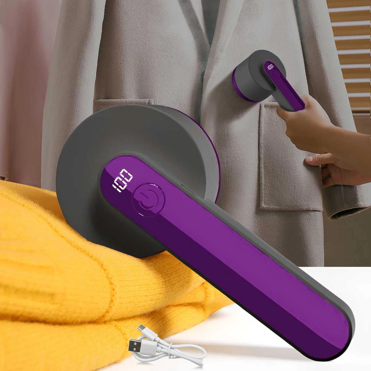 Levapelucchi Abbigliamento Elettrico Portatile Rimozione Pellet Fuzz Display a LED Ricaricabile per Vestiti Rasoio in Tessuto Fluff Remover