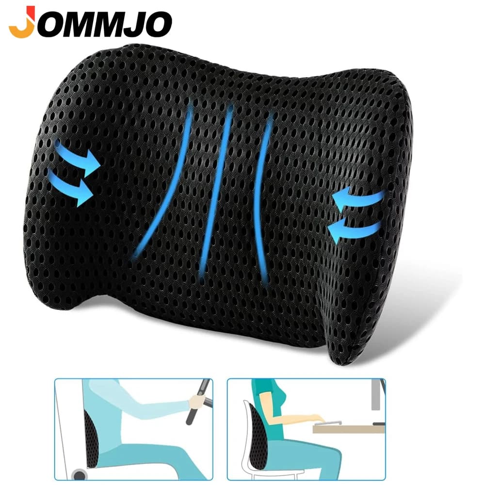 Cuscino di supporto lombare da 1 pezzo - Cuscino di supporto lombare in memory foam per alleviare il dolore lombare per seggiolini auto, sedie da ufficio, divani