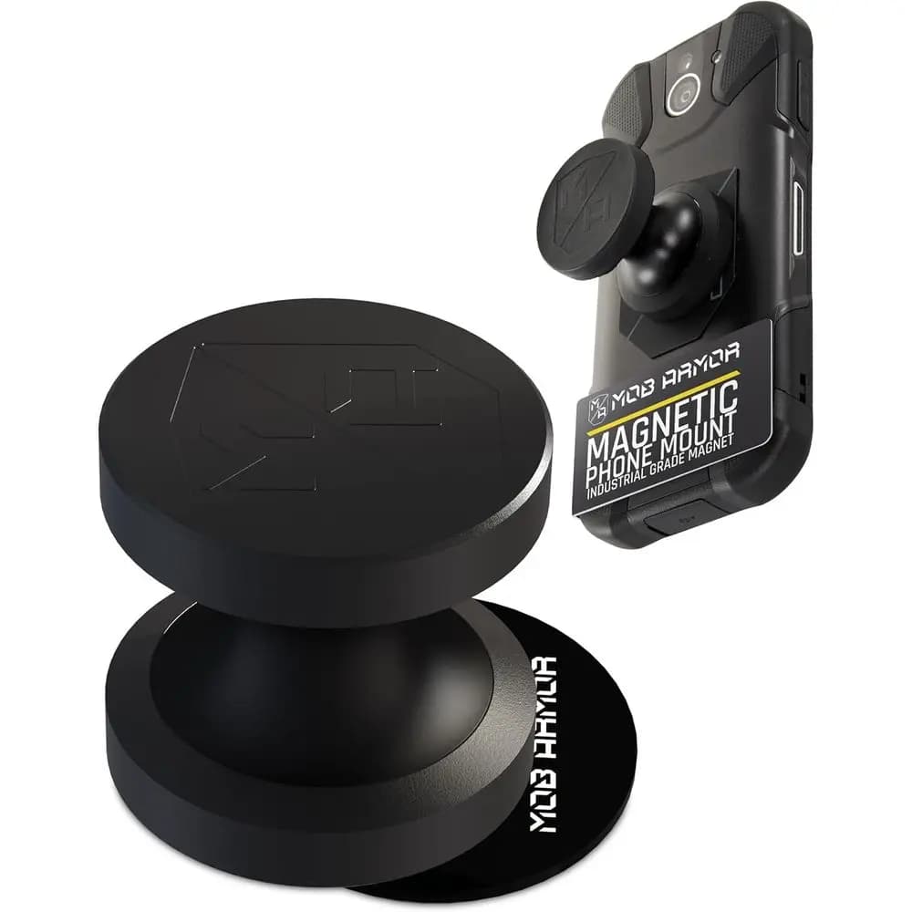 Supporto Magnetico per Telefono da Auto con Piastra Metallica - Base Magnetica Potente, Grado Aeronautico, Montaggio su Cruscotto e Superfici Metalliche, Compatibile