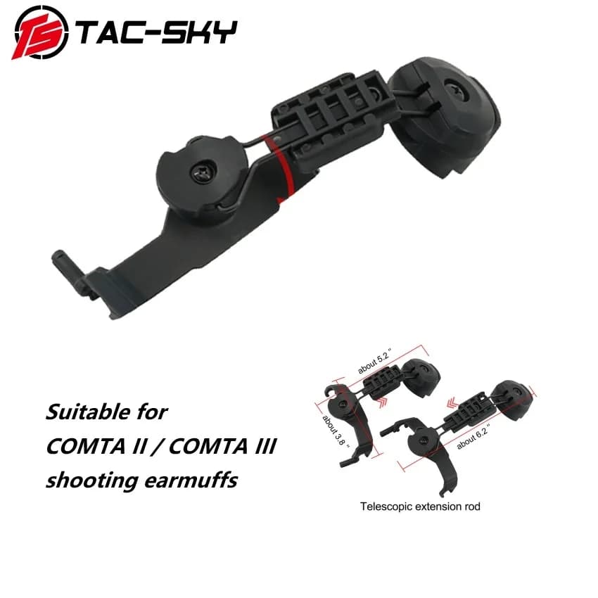 Tactical Headphones Stand New ARC Rail Adapter for COMTA II / COMTA III Shooting Earmuffs Noise Canceling Hunting Headphones