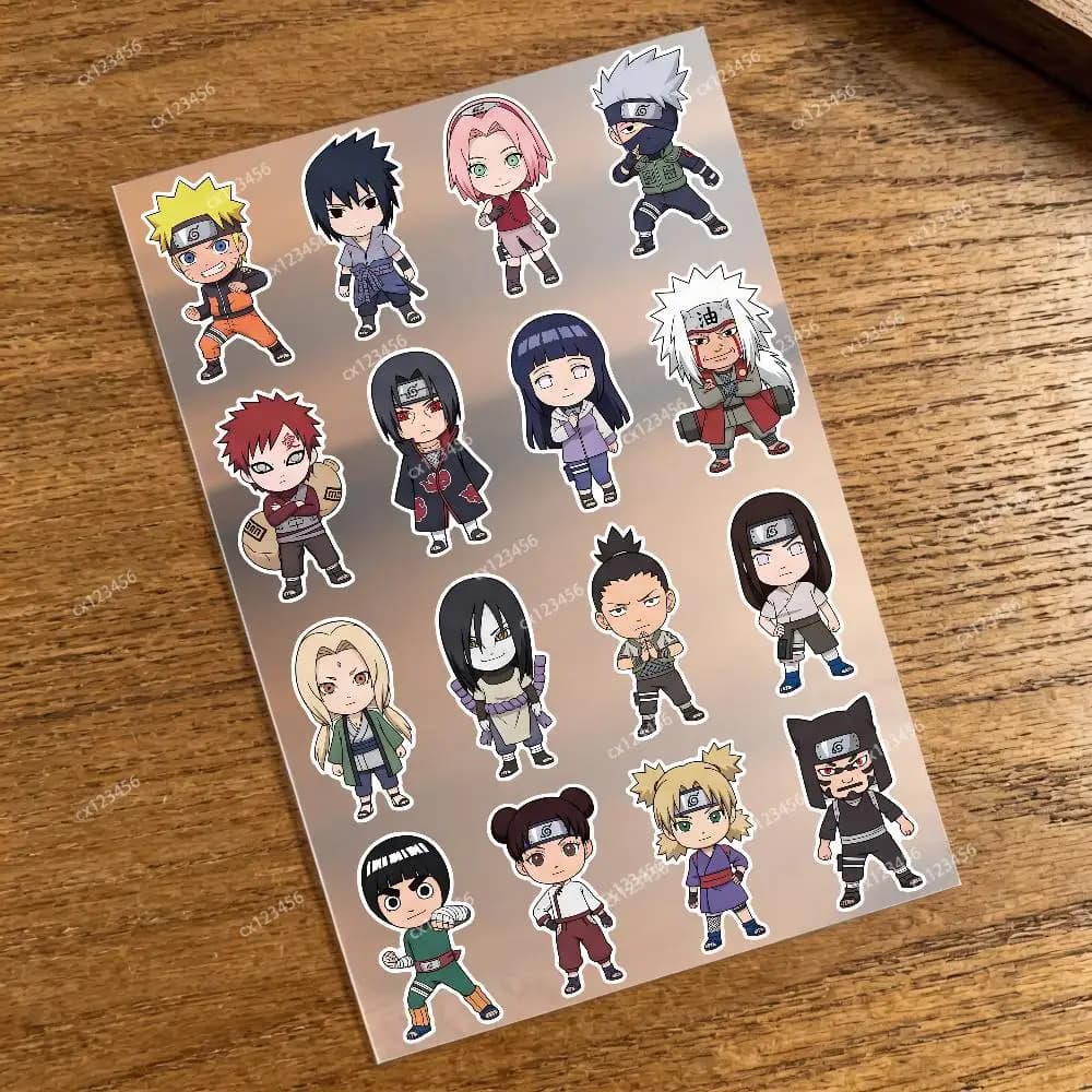 Anime Naruto Car Reflective Sticker Multi‑Use Safety Decal for Motorcycle Bicycle Helmet Night Guard Glow Tape