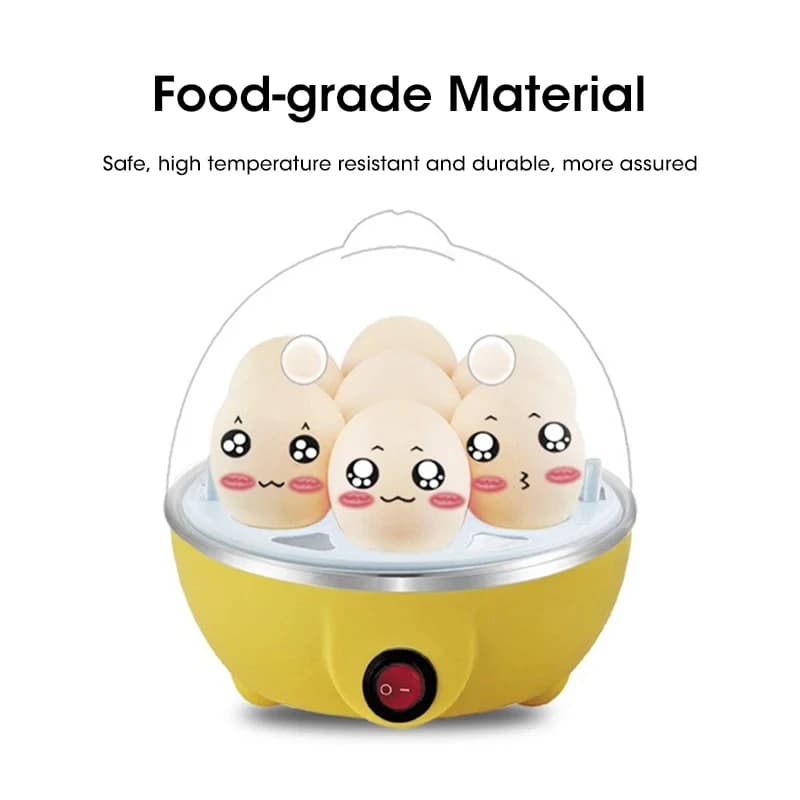 Cuociuova Spegnimento automatico Casa 7 uova Multifunzionale Crema per uova al vapore Macchina per uova sode Artefatto per la colazione