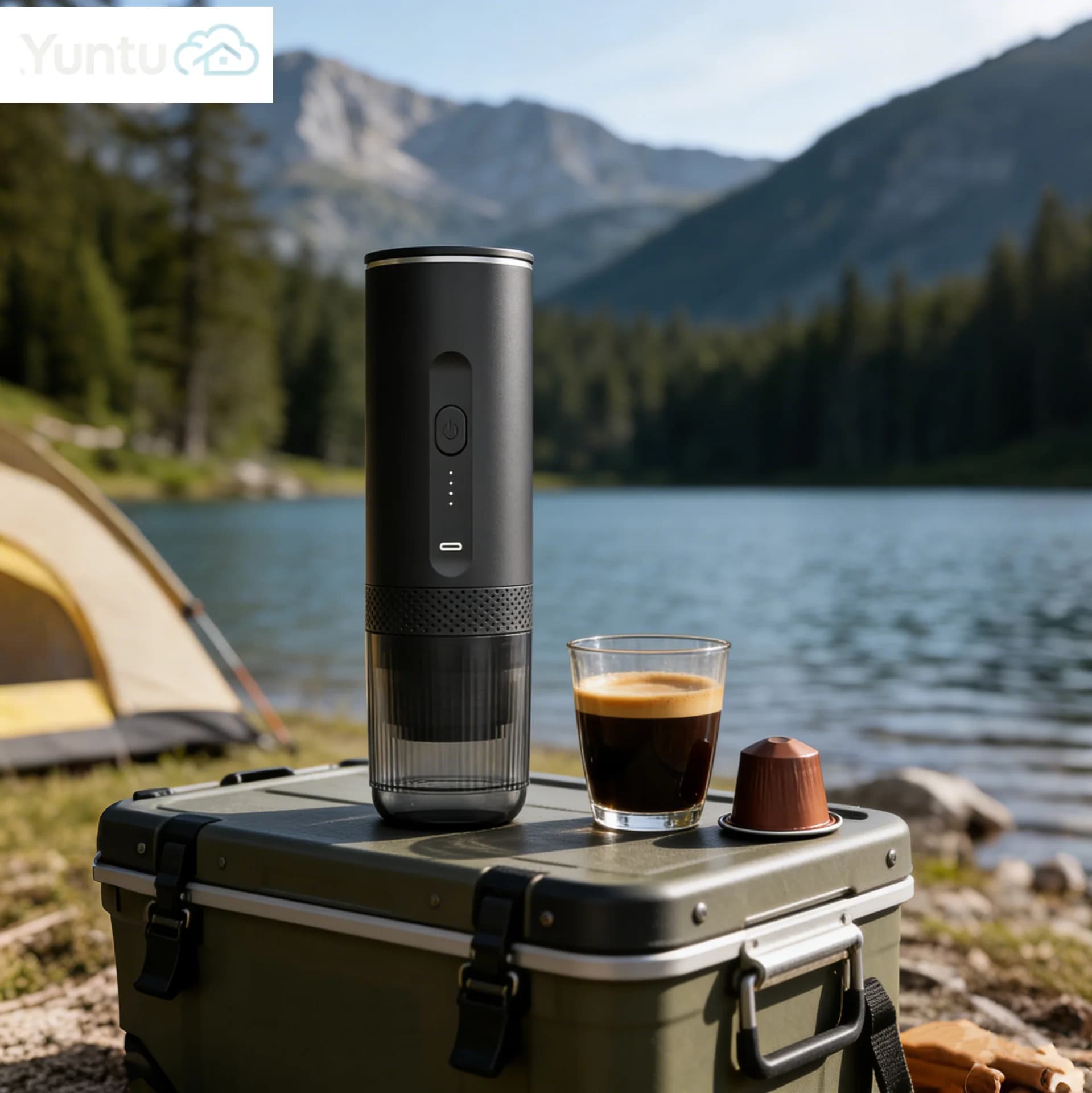 Single Serve k Cup 3 in 1 Travel Mini Capsule Espresso Coffee Machine Portable Coffee Maker