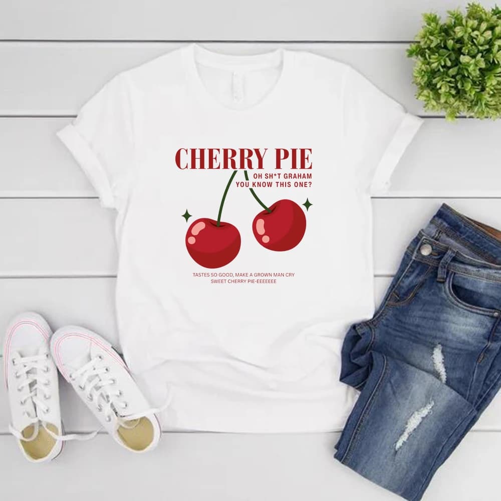 Cherry Pie Off Campus Series Merch Women's T-shirt Graham Shirt Retro Hockey Romance Tee Men Short Sleeve T-shirts Summer Tops