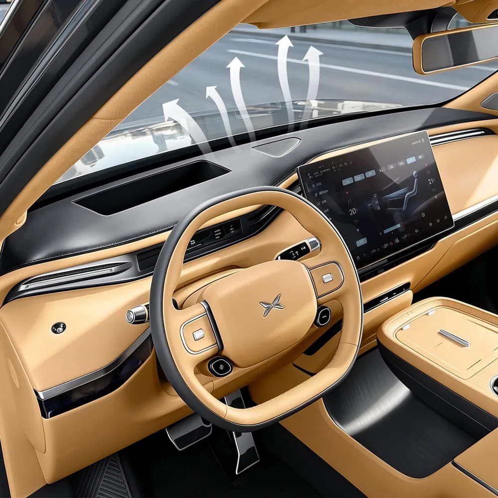 Leather Light Blocking Pad On The Center Console Car Modification Accessories For Xpeng GX 2026 Sunscreen Insulation Pad