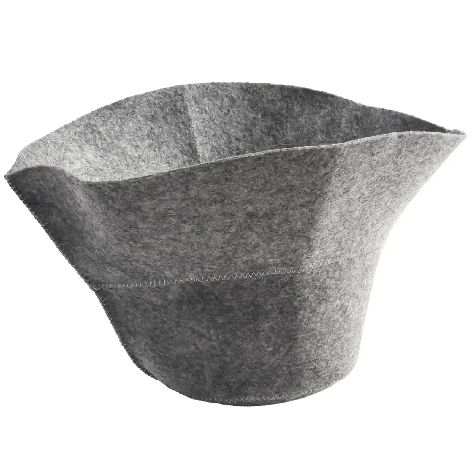 1pc feltro cappello da sauna anti calore addensare feltro di lana cuffia da doccia turbante per capelli per il bagno casa protezione della testa accessori per il bagno grigio