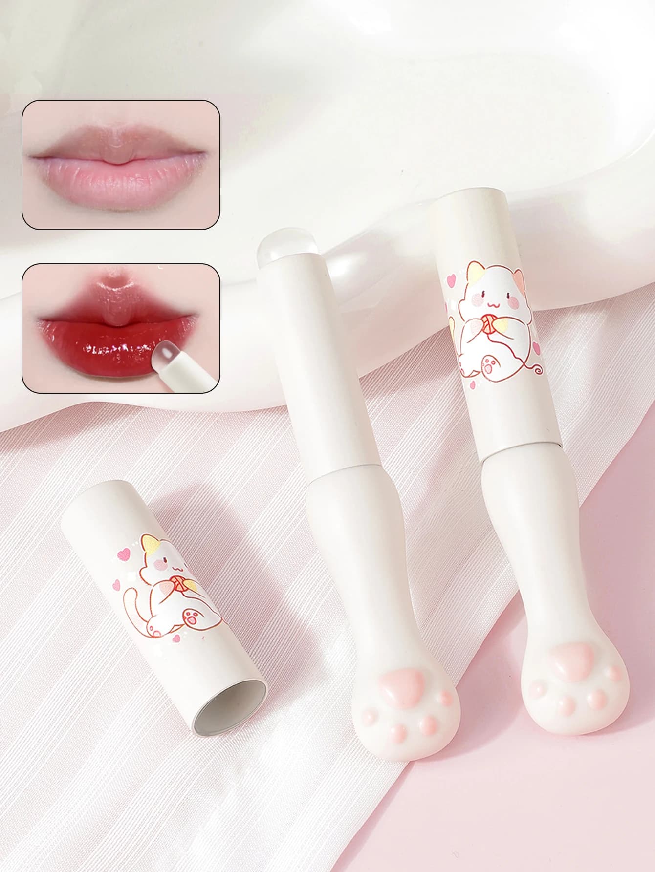Pennello per labbra in silicone Design con artiglio di gatto Labbra delicate Accessorio per trucco multiuso per un look professionale