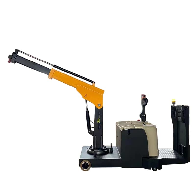 Sollevatore Telescopico Personalizzato, Macchina per Impilamento 1200kg 3m, Mini Gru Elettrica a Batteria, Carrello Elevatore con Braccio