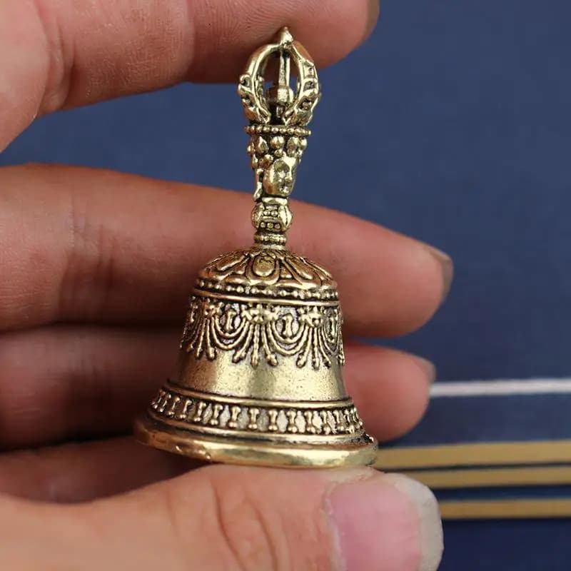 [TG820]Retro Copper Bell Wind Chimes Brass Crafts Die-casting Falling Wind Chimes Tibetan Bronze Bell Ideas Copper Bell Pendant