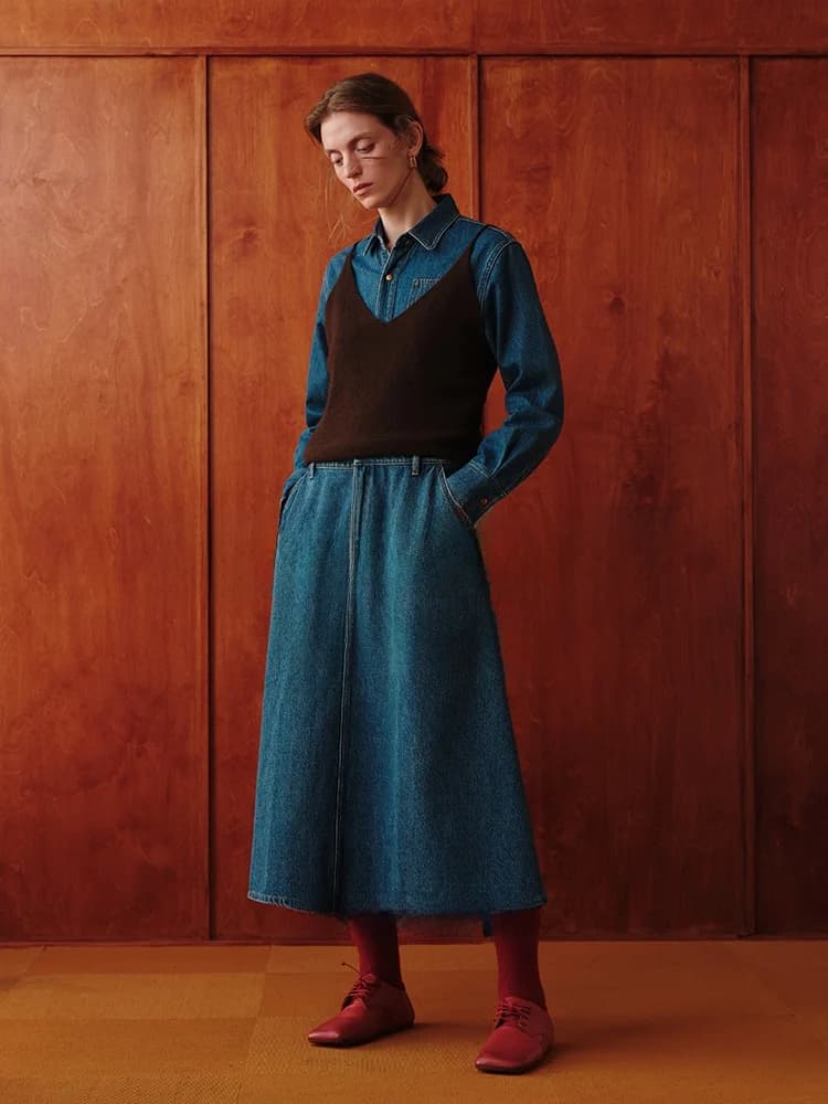 Limited Edition 4 Shirt Dress Casual Cotton A-Line Skirt Loose Fit Long Sleeve Turn-down Collar Single Button Closure Women's...