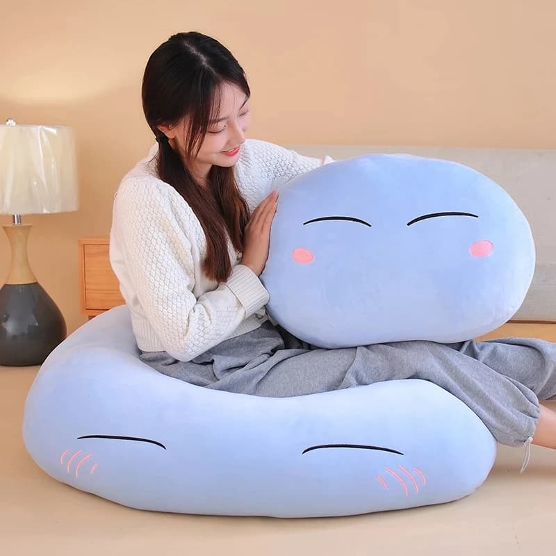 55 cm Peluche Anime Quella volta che mi sono reincarnato come Slimes Rimuru Tempest Cosplay Cuscino Peluche Bambola Cuscino Giocattolo Regali di Halloween