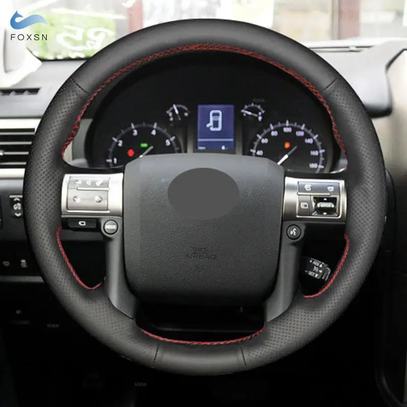Coprivolante per auto in pelle traforata nera cucita a mano per Lexus GX450 GX460 GX400 2014 2015 2016 2017 2018 2019