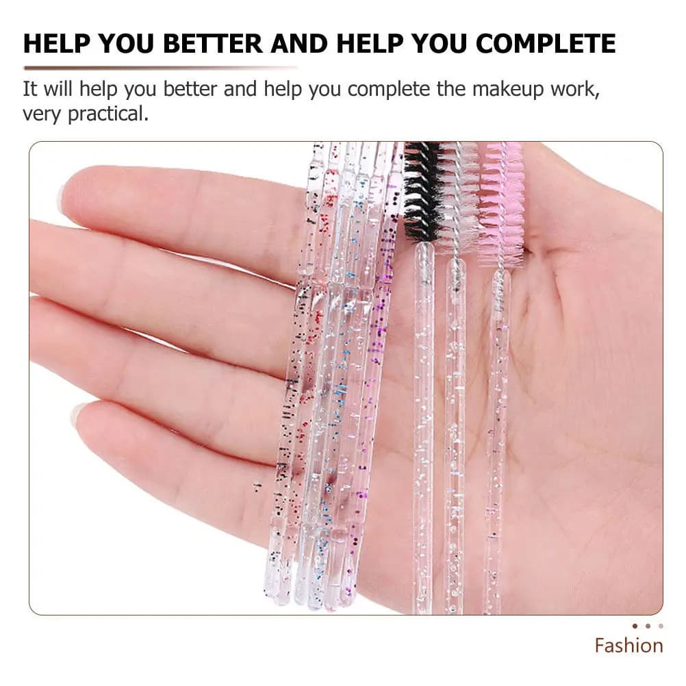 200 Pieces Cleaning Brushes Eyelashes, Professional Eyebrow Brush Set, Cleaning Tool Extension Eyelashes, Beauty Salon Accessories, Disposable