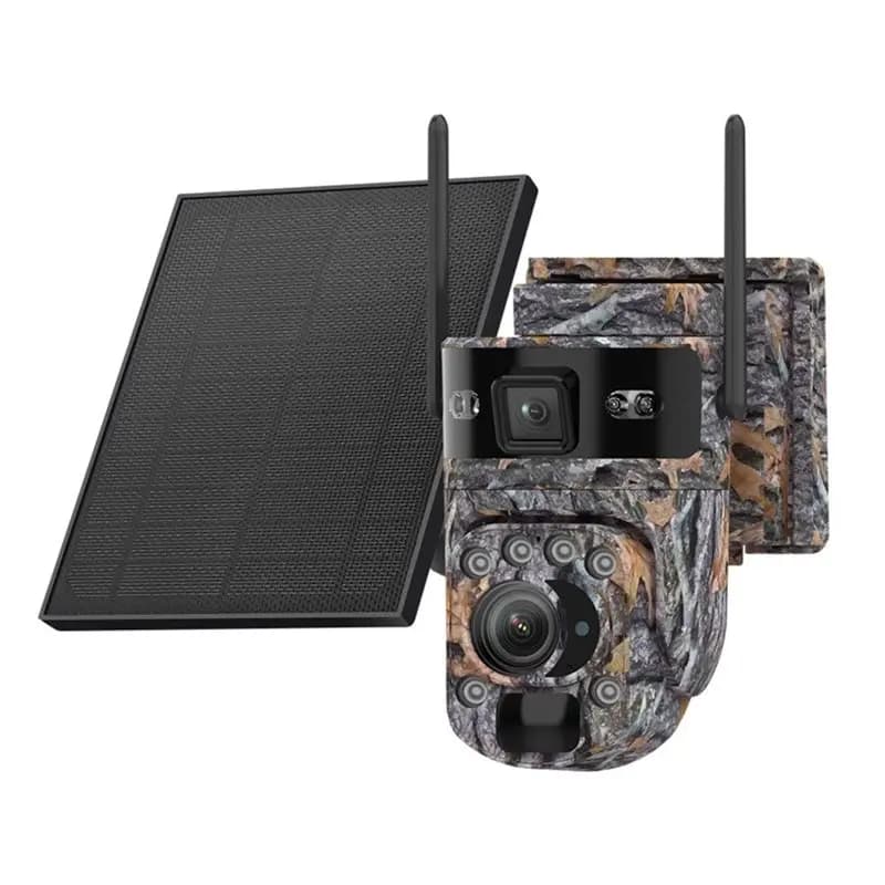 [NEW!A25P】 Solar Powered 6MP Outdoor Security Camera 4G SIM Card Support 20X Digital Zoom Wireless CCTV Camera EU Version Design