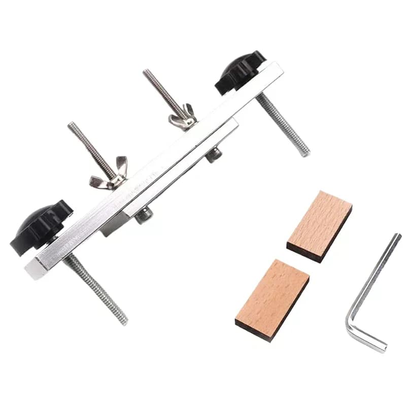 Morsetto per Ponte Chitarra, Strumento di Riparazione per Liuteria con Chiave a L, Blocchi in Legno, Strumento di Sostituzione per Chitarra, Strumento Manuale per Ponte Chitarra Classica
