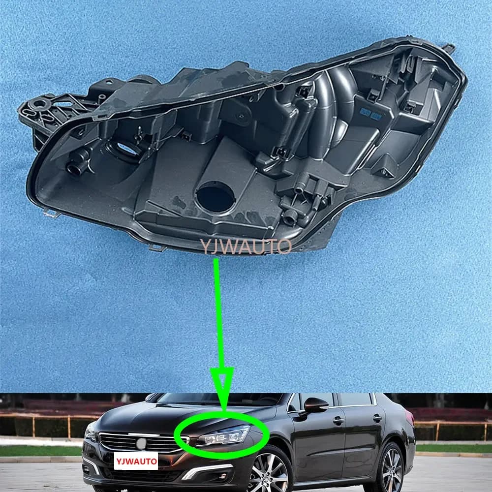 Base Faro Anteriore Auto di Ricambio per Peugeot 508 2015 2016 2017 2018 - Supporto Posteriore per Lampada Anteriore