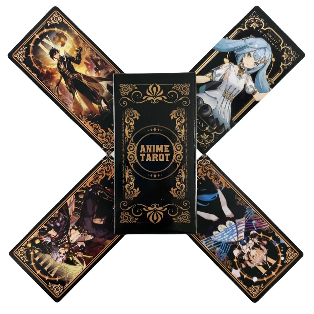 Carte dei tarocchi anime Un mazzo da 78 Oracle English Visions Divination Edition Borad Giocando a giochi