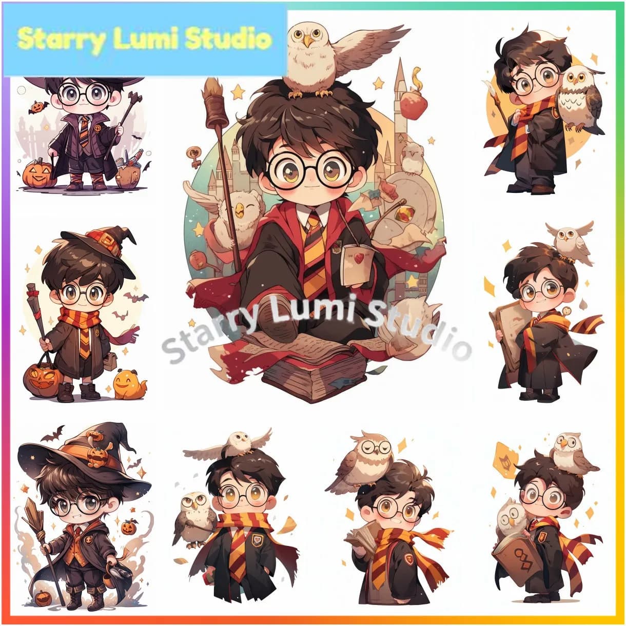 Kit di Pittura Diamante 5D Harry Potter, Ricamo a Punto Croce, Quadri Artistici Fai-da-Te, Decorazione per la Casa, Regalo