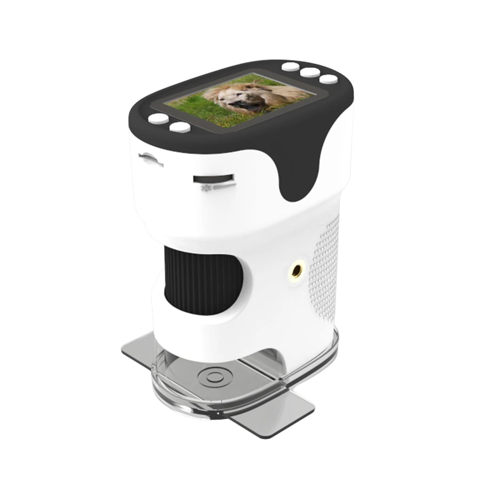 Microscopio Portatile 200X per Bambini con Schermo da 2.0", Ricaricabile, Mini Microscopio Digitale Tascabile, Regalo Educativo per Bambini e Studenti
