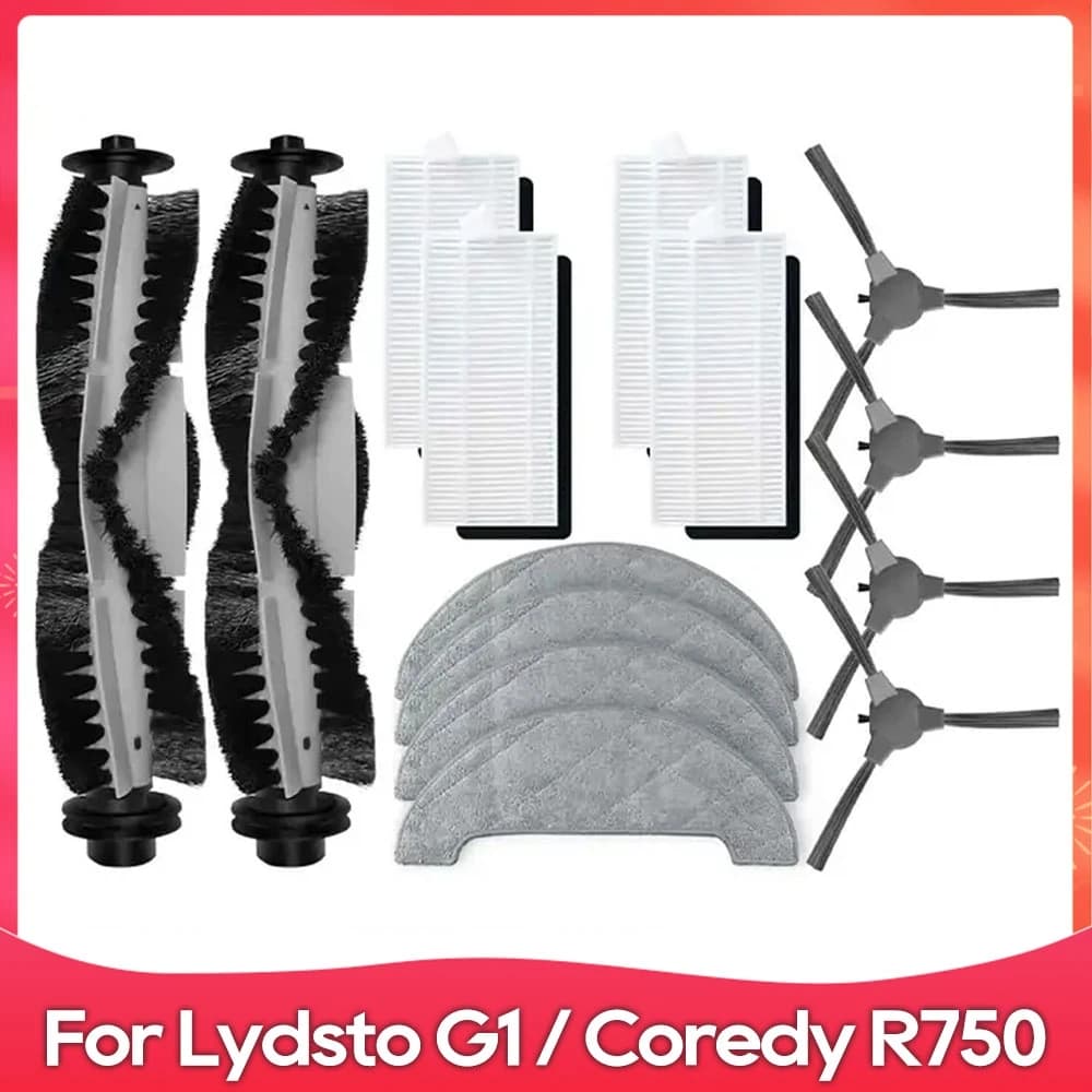 Compatibile Per Polaris PVCR 1226 / Lydsto G1 / Coredy R750 Rullo Spazzola Laterale Filtro Mop Panni Robot Aspirapolvere Accessori