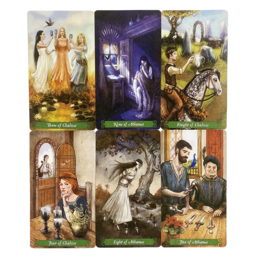 Mazzo di Carte dei Tarocchi della Strega Verde, Edizione in Inglese per Divinazione e Visione, Gioco da Tavolo