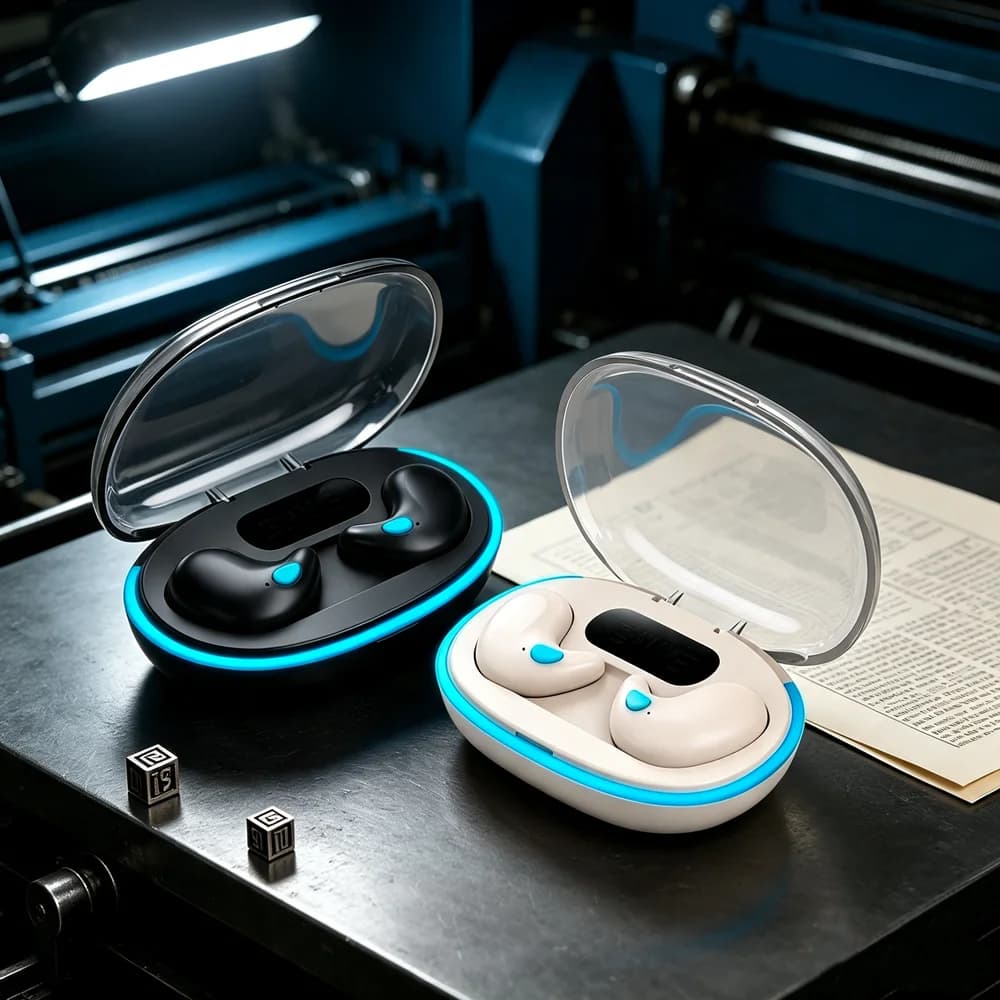 TWS Wireless Earbuds Fone Bluetooth Headphones Professional Wireless Bluetooth Headset Feature Adjustable Bands for A Custom Fit