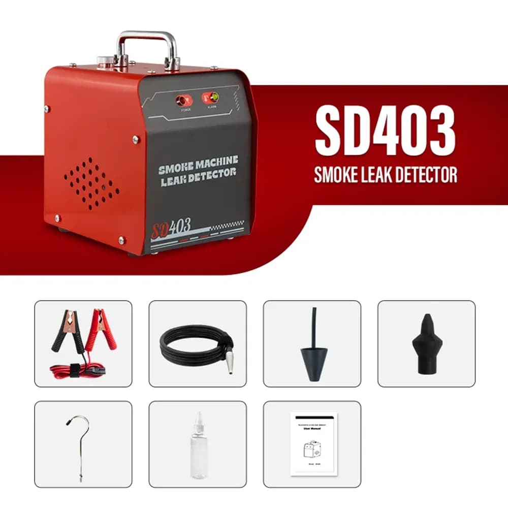 Rilevatore di perdite di pressione dell'aria per macchina del fumo automobilistica per camion auto EVAP Analizzatore di perdite di fumo per tubi SD403 SD404 SD405 SD407