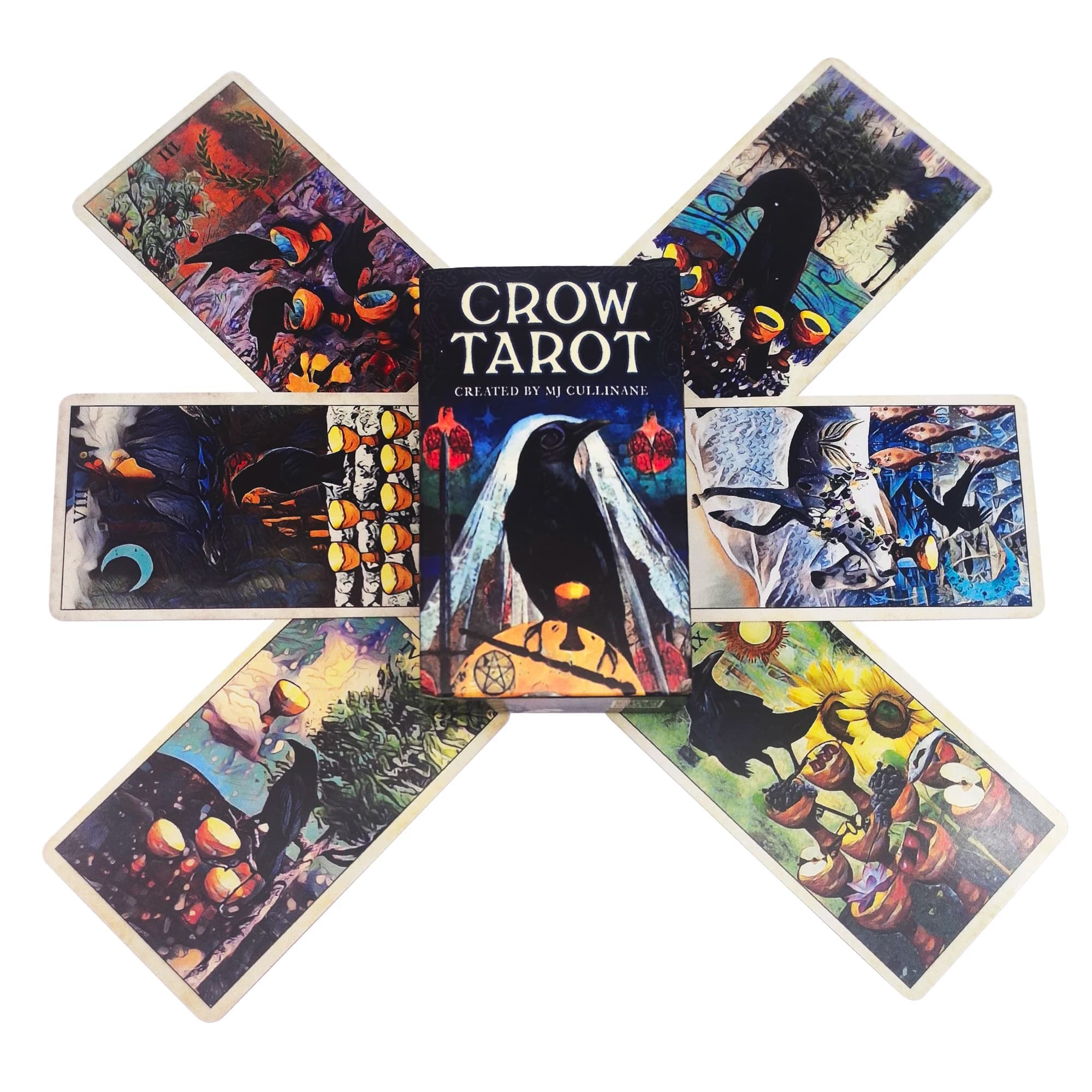 NUOVO tarocchi di corvo cardn A 78 Mazzo di tarocchi Versione inglese Divinatio Fate Oracle Card Gioco da tavolo per adulti con guida PDF regalo