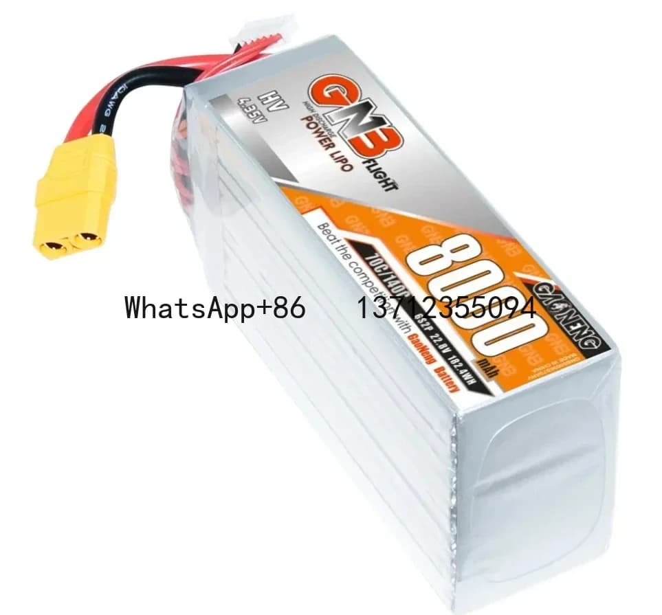 GNB 6S 22.2V 6500/8000/10000mAhLipo Batteria Per FPV RC Elicottero Auto Barca Parti RC Con XT60 XT90 XT150 Spina Della Batteria