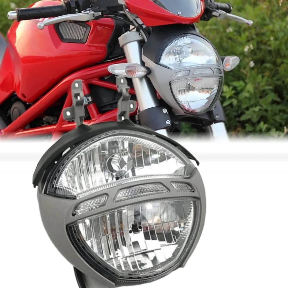 Faro Anteriore Moto per Ducati Monster 696 796 795 M1100 1100S EVO - Gruppo Ottico Anteriore e Accessori