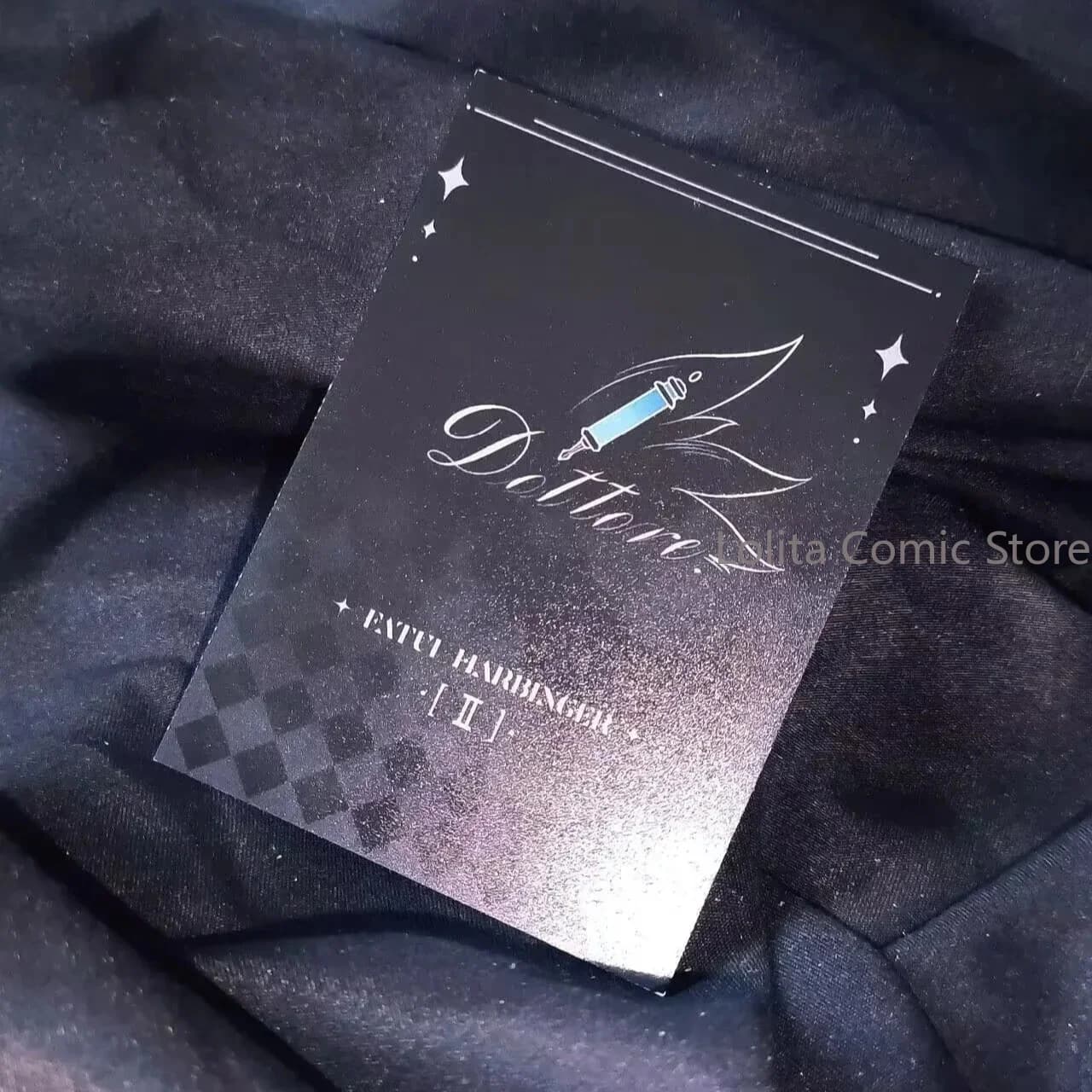Anime Genshin Impact Il Dottore Cosplay figure 3 inches small card Collection card Accessories ornament Halloween gift