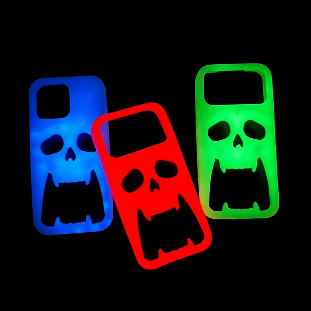 Soft 3D Hollow Heat Dissipation Skull Ghostface Case For iPhone 18 Pro Max 17 16 15 14 Plus 13 Pro Max 16E Silicone Soft Cover