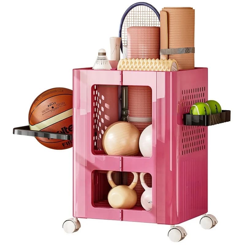 For Yoga Mat Storage Basket Multifunctional Crevice Home Living Room Bedroom Trolley Fitness Equipment Storage