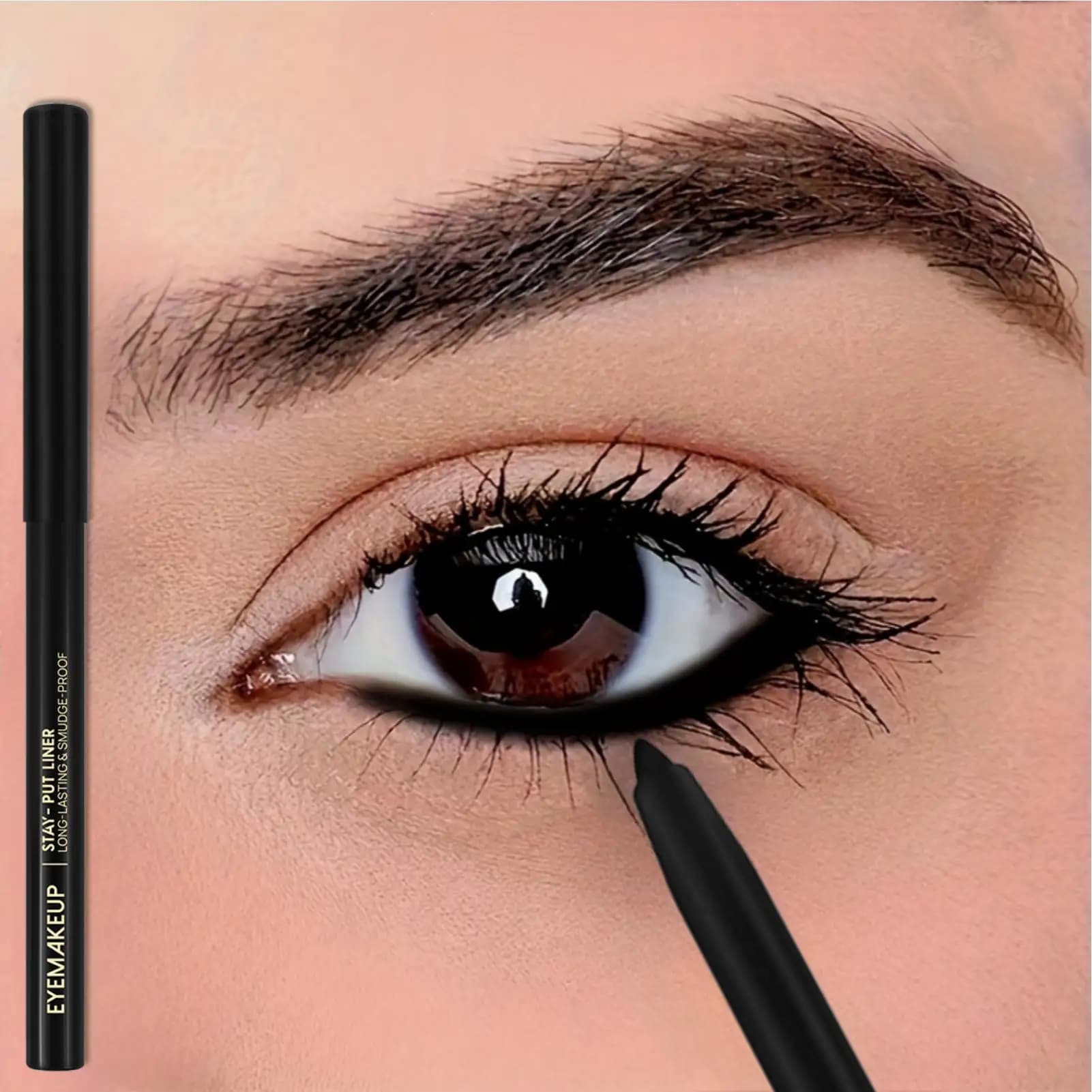 1 black eye pencil, natural to enlarge your eyes, long lasting, creates a perfect eyeliner, for all skin types, easy to use