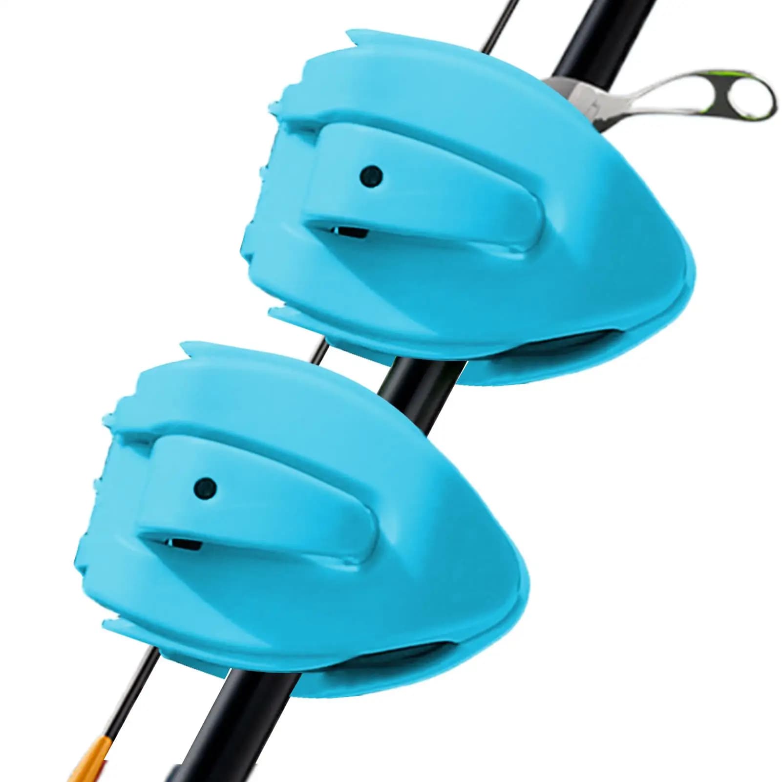 Fishing Pole Clips 2 Pieces Non-Slip Gadget Support Tool Rack Fishing Rod Clip For Beginner Enthusiast Men Family Outdoor Beach