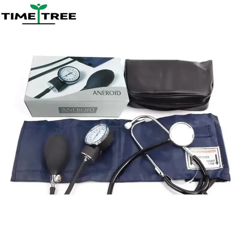 Arterial pressure monitor: upper arm arterial pressure meter, home style manual with arterial pressure stethoscope with zipper bag
