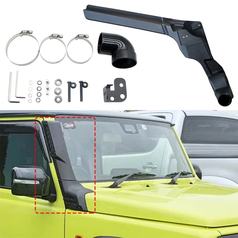 Parti di automobili di Aspirazione Aria Misura Per Suzuki Jimny JB64 2019 2020 2021 2022 2023 Snorkel Flusso D'aria Accessori Auto
