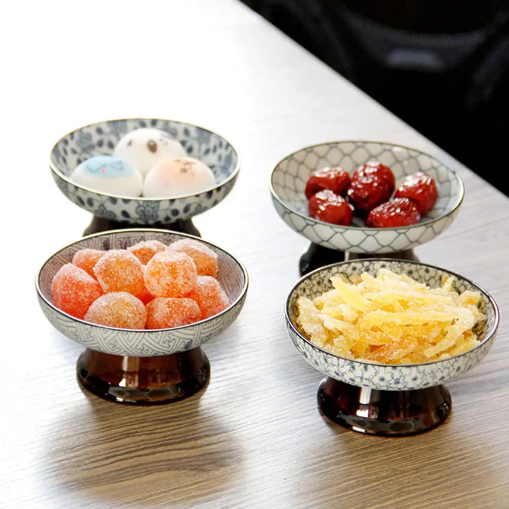 Vassoio per snack in ceramica, piatto decorativo per frutta, contenitore per antipasti, frutta secca e caramelle