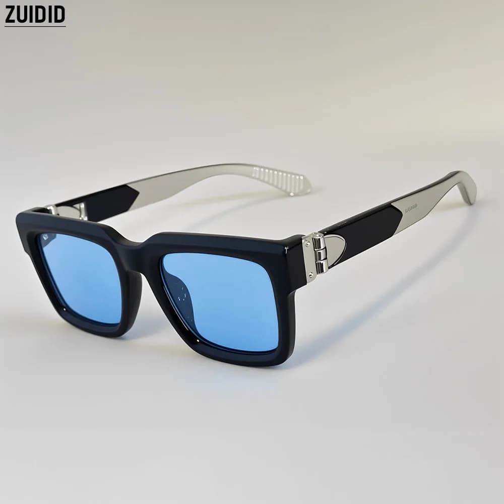 Blue Square Sunglass Men Luxury 2026 Sunglasses Women Trendy Woman Vintage Designer Fashion Glasses Gafas De Sol Hombre Lunette